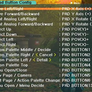 PSOBB Account Options Menus