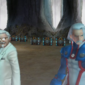 Heathcliff Flowen and Colonel Sanders