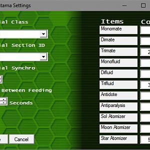 Magatama Beta2 Settings Interface