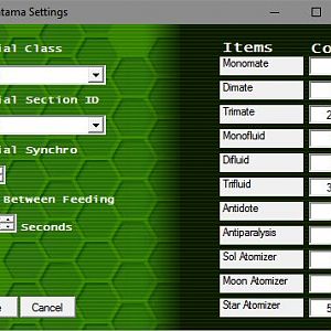 Magatama Beta2 Settings Interface