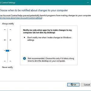 User Account Control Settings