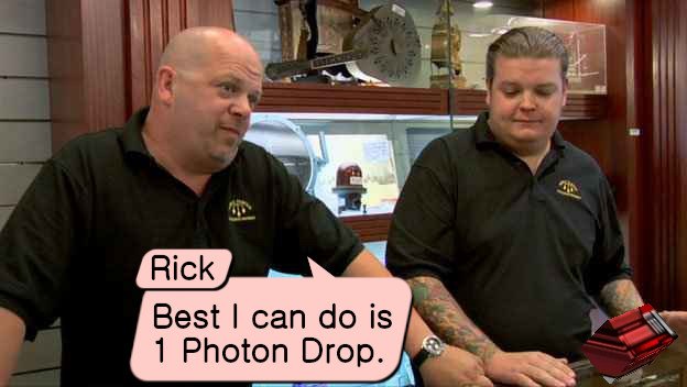 Best I can do is 1 Photon Drop - Pawn Stars PSOBB Rare Drop Meme