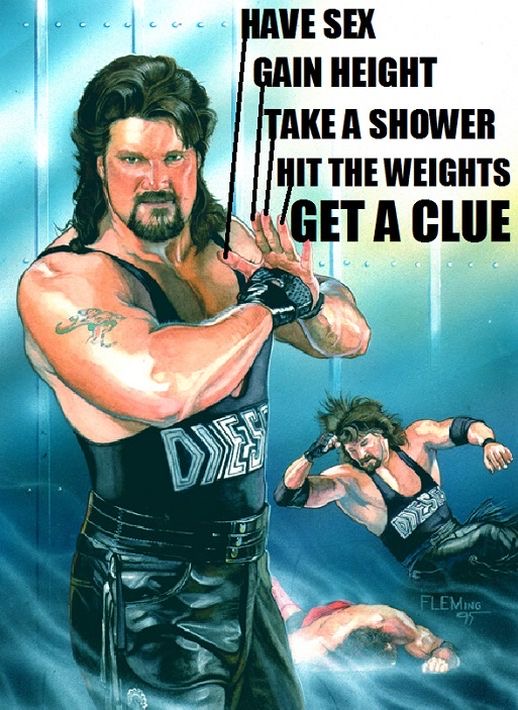 Kevin Nash (Diesel) - Gain Height, Have Sex, Take A Shower, Hit The Weights, Get A Clue