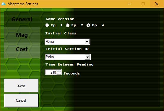 Magatama Beta 8 : Settings - General